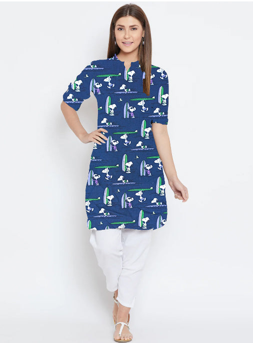 Doggy with Swag Kurta Print (Unstitched)